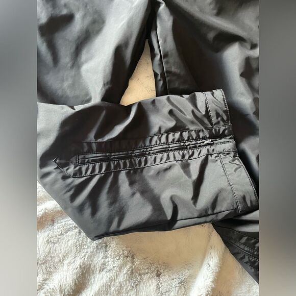 Postcard vintage black Ski Pants Sz 8 (medium) board snow m - Picture 4 of 5
